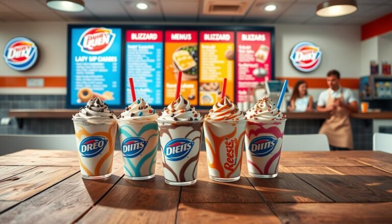 dairy queen blizzard menu