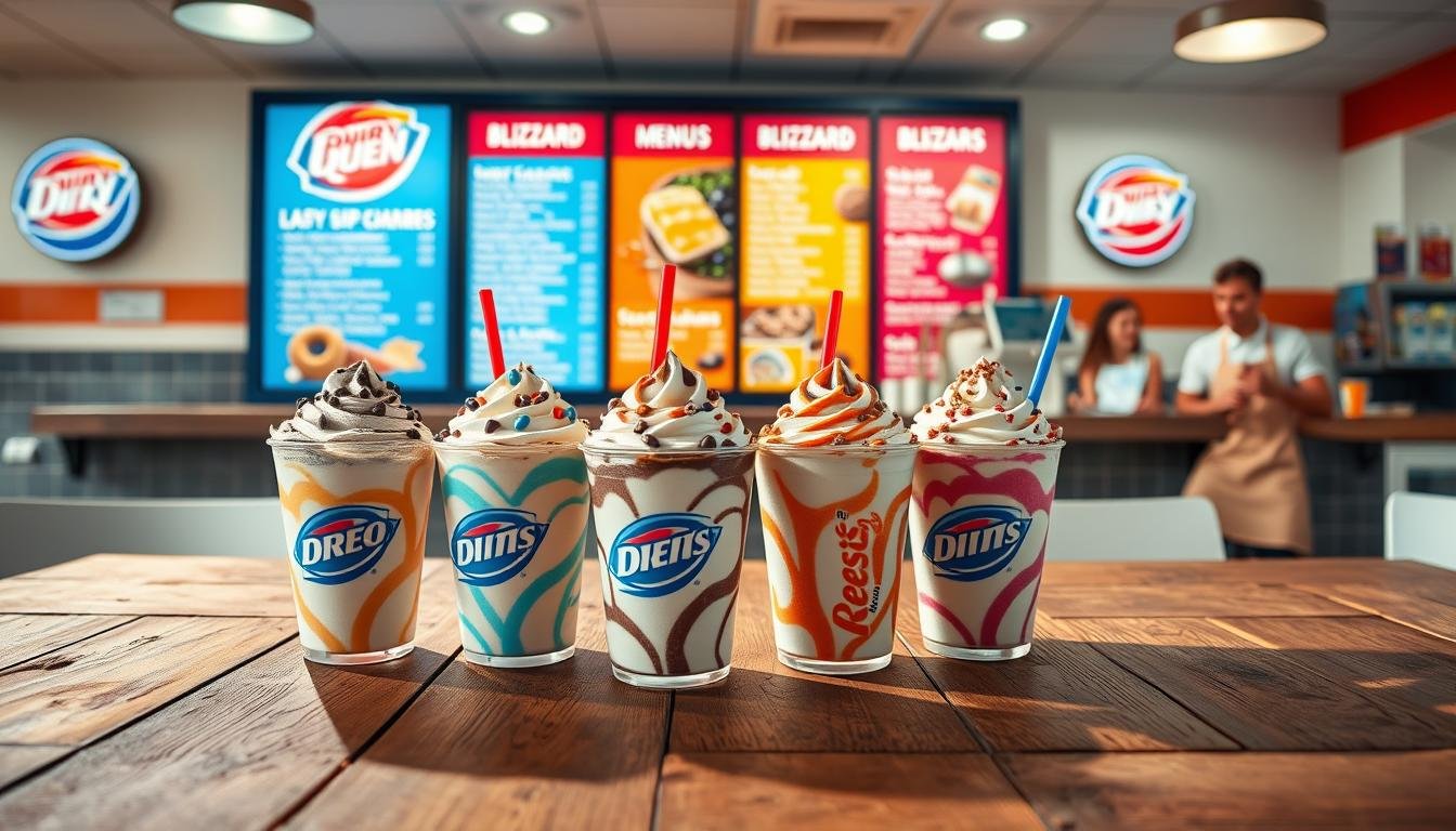 dairy queen blizzard menu